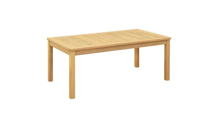 Walplus Rectangular Solid Wood Coffee Table - Light Wood - 110 x 60 x 45 cm