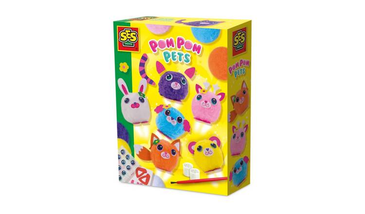 SES Creative Make Your Own pom Pom Pets Craft Set