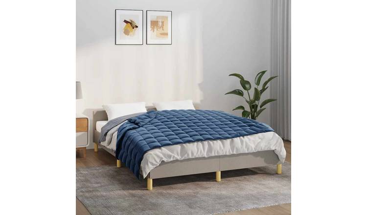 Walplus 9 kg Polyester Weighted Blanket - Blue - 120 x 180 cm