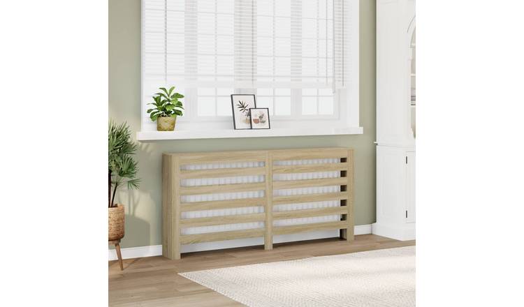 Walplus Engineered Wood Radiator Cover - Sonoma Oak - 175 x 20 x 82 cm