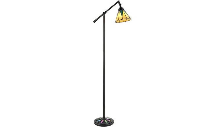 Loops Direct Dark Star Floor Lamp - Dark Bronze and Stained Glass