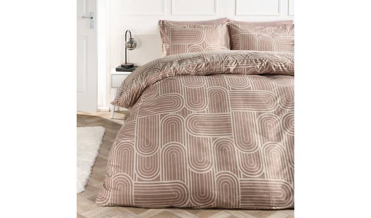 OHS Arches Duvet Cover Set Natural/Stone - King