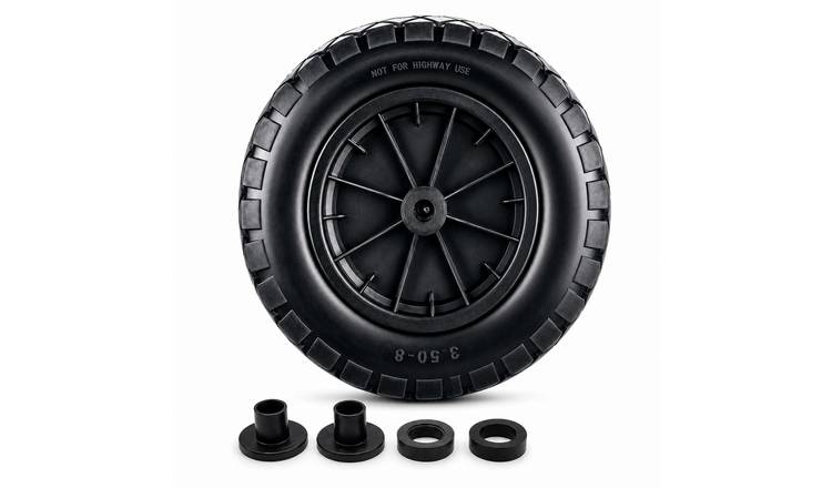 Keplin Puncture Proof Wheelbarrow Wheel - 14 Inch 3.50-8 - Black