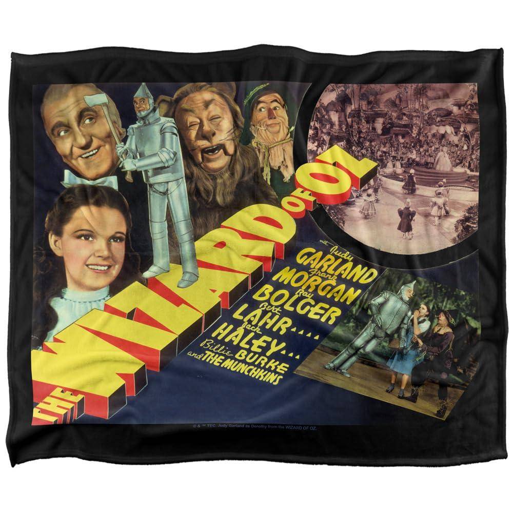 Wizard Of Oz Vintage Poster Soft Touch Blanket - 127cm x 152cm - Image 1