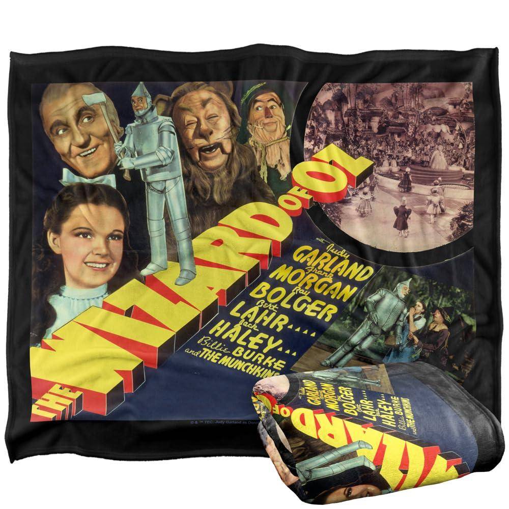 Wizard Of Oz Vintage Poster Soft Touch Blanket - 127cm x 152cm - Image 2