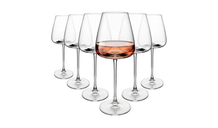 Argon Tableware Dulwich Crystal Rosé Wine Glasses - 600ml - Pack of 6