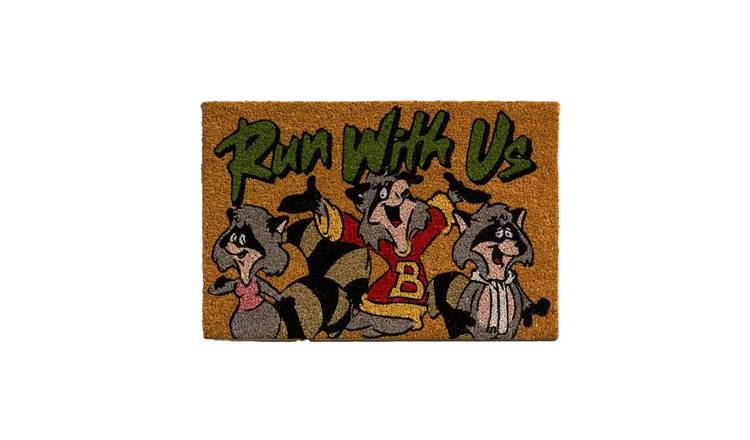 The Raccoons Run With Us Door Mat