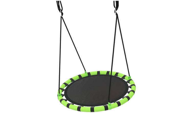 AIYAPLAY Height Adjustable Rope Saucer Outdoor Kid Nest Swing - 100cm Diameter