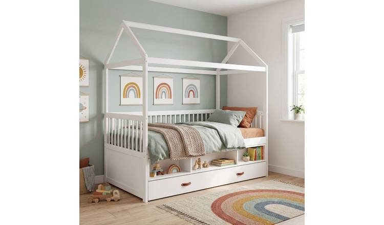 Noa & Nani Lottie Bo Peep House Day Bed With Pullout Trundle - White