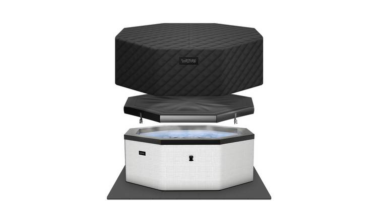 Wave Como 6-Person Eco Foam Hot Tub with EnergySave Bundle - Pebble White