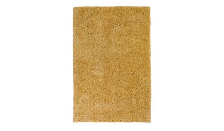 Mega Flooring Orange Shaggy Plain Rug - 60 x 200cm