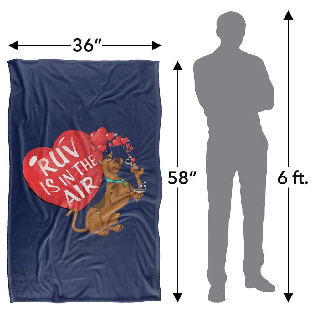 Scooby Doo Ruv Is In The Air Valentine's Day Blanket - 152cm x 127cm - Image 4