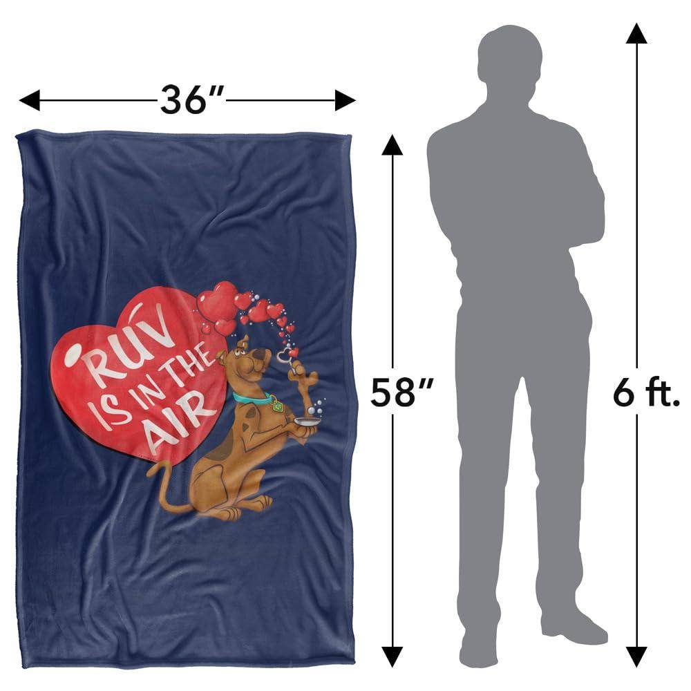 Scooby Doo Ruv Is In The Air Valentine's Day Blanket - 152cm x 127cm - Image 4