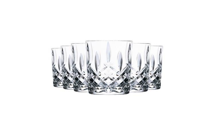 RCR Crystal Old Fashioned Whiskey Glasses Tumblers Set 340ml - Pack of 6