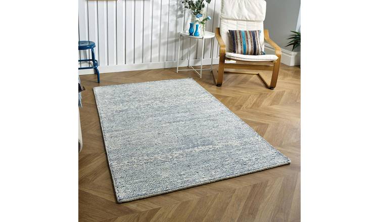 Mega Flooring Blue Handmade  Rug - 80 x 150cm