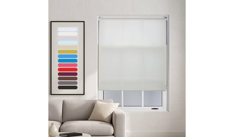 Furnished Cream Daylight Roller Blind - 90 x 210cm