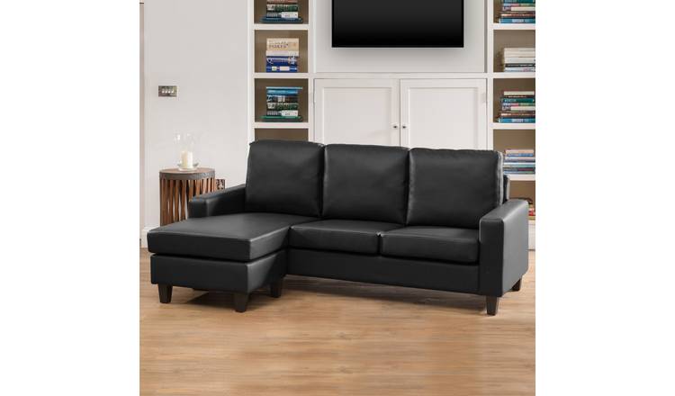 Artemis Home Modena Reversible Corner Sofa - Black