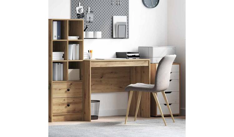 Walplus Engineered Wood Desk - Oak - 90 x 50 x 76 cm
