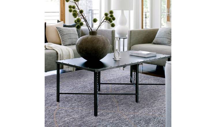 Mega Flooring Blue Modern Geometric Rug - 120 x 170cm