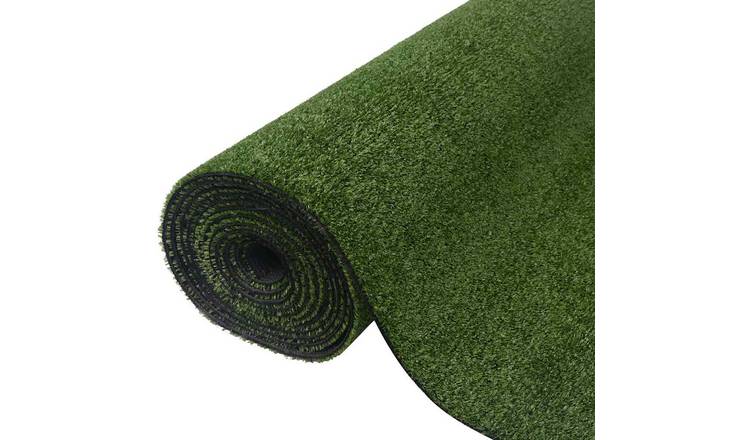 Walplus 7-9 mm Pile Artificial Grass - Green - 2000 x 100 cm