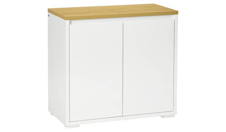 HOMCOM 2 Door Adjustable Storage Sideboard  - White