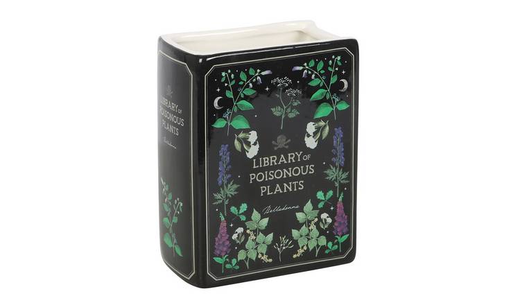 Something Different Poisonous Plants Book Vase - Black