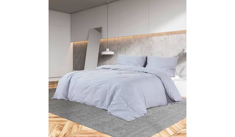 Walplus Microfibre Duvet Cover Set - Grey - 200 x 200 cm