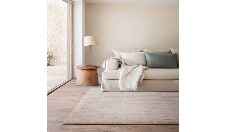 Mega Flooring Beige Modern Abstract Rug - 120 x 160cm
