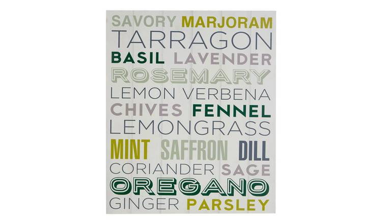 Orsina Madera Herbs Design Wall Plaque