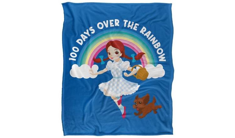 Wizard Of Oz 100 Days Over The Rainbow Blanket - 147cm x 91cm