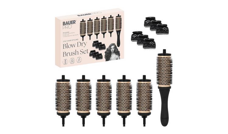 Bauer Blow Dry Brush Set – 6 x 38mm Detachable Barrels