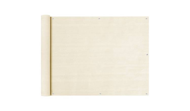 Walplus HDPE Balcony Screen - Cream - 90 x 600 cm