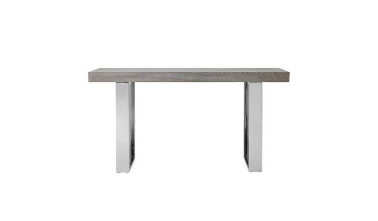 Orsina Ulmus Elm Wood Console Table – Grey