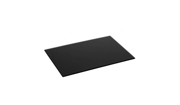 Harbour Housewares Glass Kitchen Chopping Board - 30 x 20cm - Black
