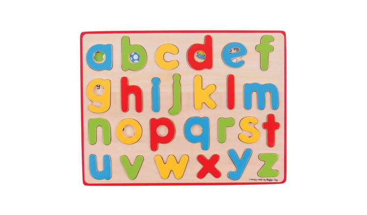 Bigjigs Toys Inset Puzzle - Lowercase Alphabet - 3 Years +