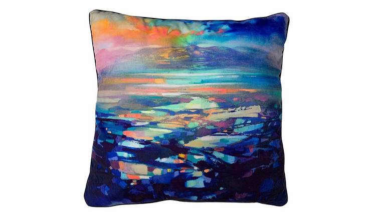 Scott Naismith Hebridean Resonance 2 Filled Cushion - Blue