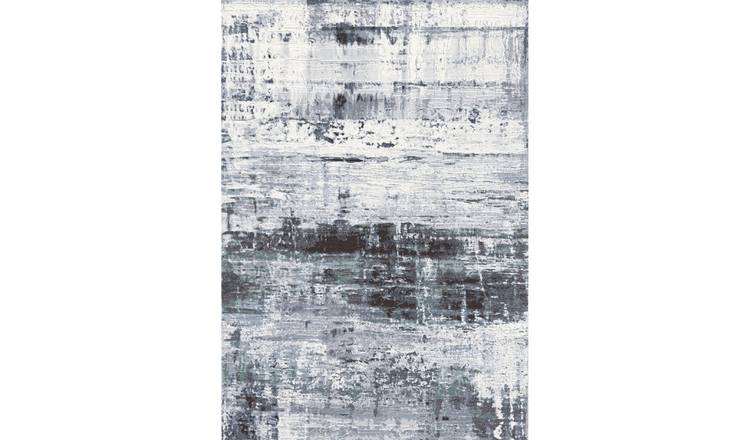 Mega Flooring Grey Modern Abstract Rug - 80 x 150cm