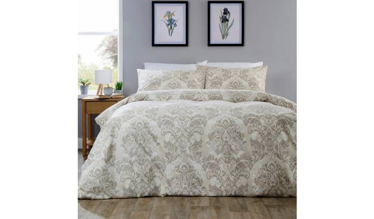New Edge Blinds Regal Damask Natural Duvet Set - Double