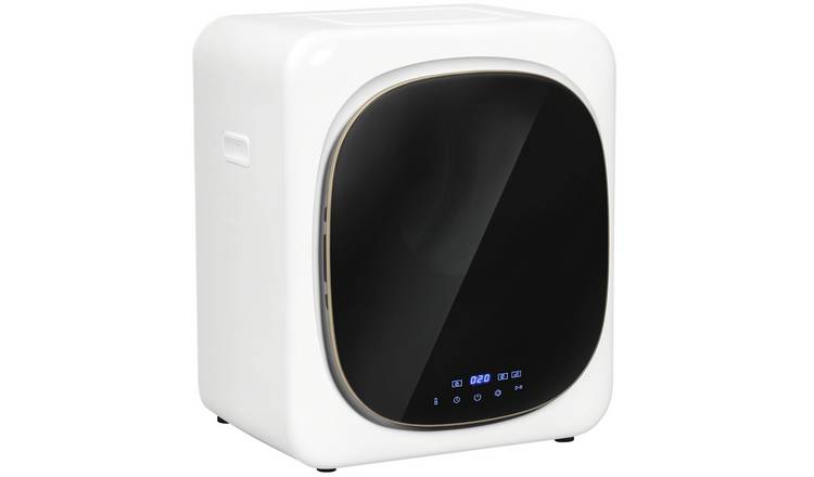 HOMCOM 4kg Vented Tumble Dryer with Smart Mode and Stainless Steel Drum - White