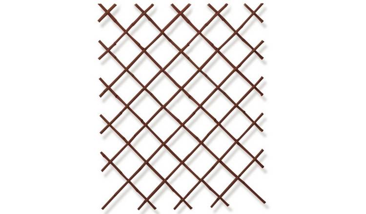 Primrose Black Natural Bamboo Expandable Fencing Screening Trellis - 200cm