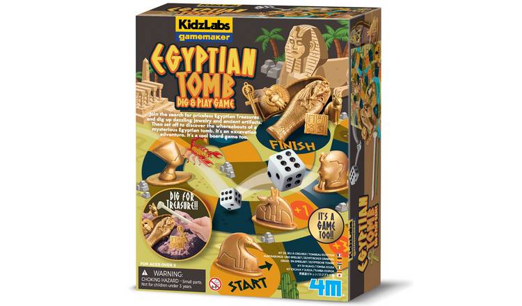 4M KidzLabs Gamemaker Egyptian Tomb Dig & Play Game - 5 Years +