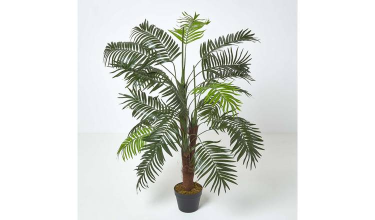 Homescapes Silk-Polyester Artificial Palm Tree Plant - Green