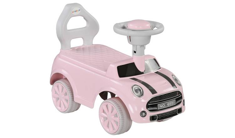 AIYAPLAY 18 to 36 Months Foot to Floor Air Horn Anti-Tip Ride On Car – Pink