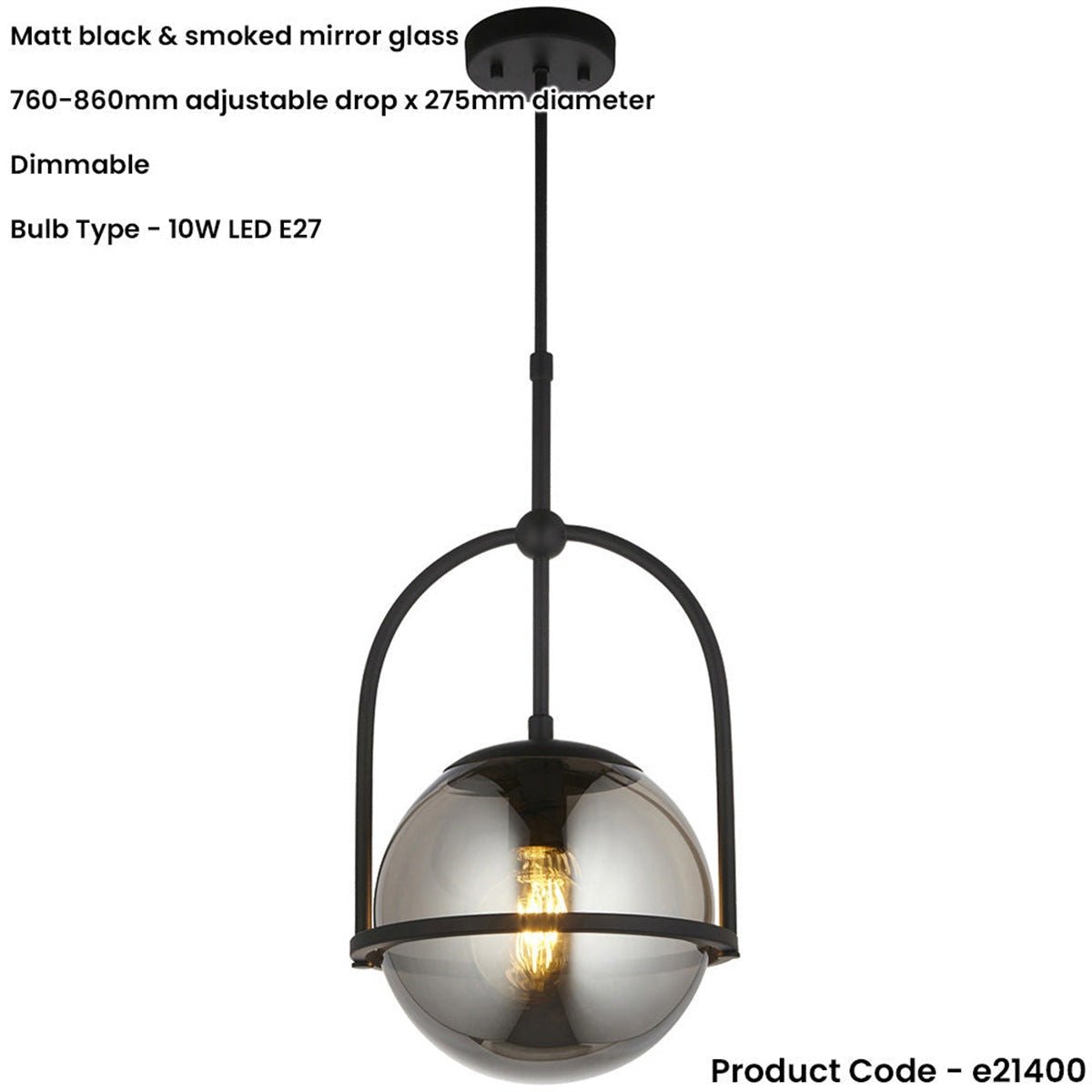 Loops Direct Steel LED Lighting Set - Matt Black - Image 2