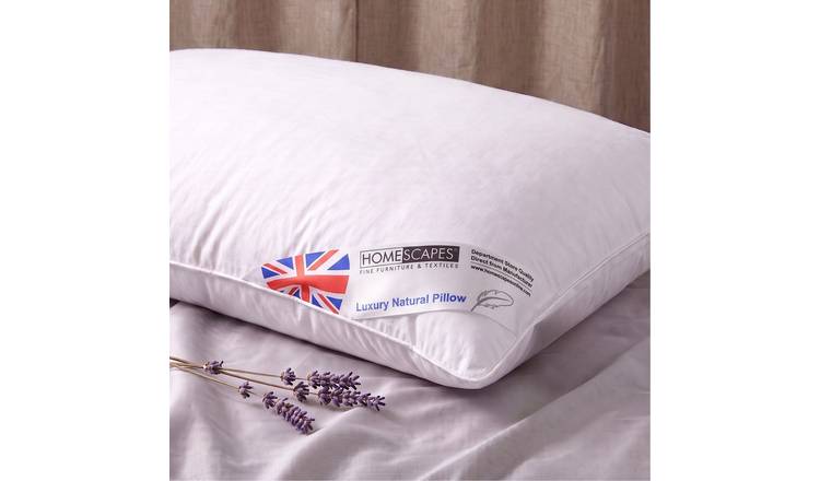 Homescapes Goose Feather and Down King Size Pillow