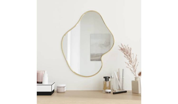 Walplus Glass Wall Mirror 4 mm Thick - Gold - 50 x 40 cm