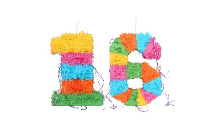 Fax Potato 2pc 16th Birthday Pinata & Blindfold Set - Multi