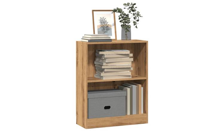 Walplus Engineered Wood Bookcase - Oak - 60 x 24 x 76 cm