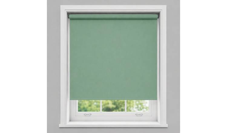 New Edge Blinds Basil No Drill Blackout Roller Blind - 95cm x 165cm