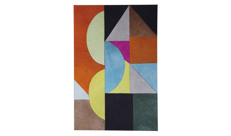 Orsina Safira Genunie Leather Abstract Wall Art